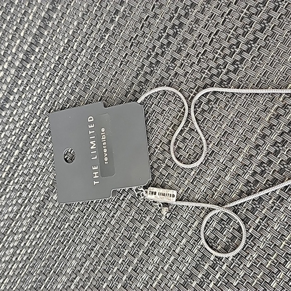 The Limited Reversible Fringe Necklace In Silver, Gold, Rose Gold and Rhinestone - Picture 4 of 5